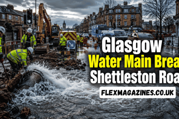 Glasgow Water Main Break Shettleston Road