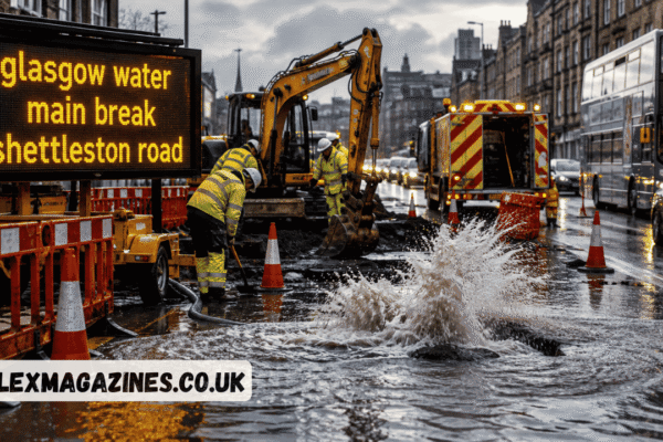 glasgow water main break shettleston road