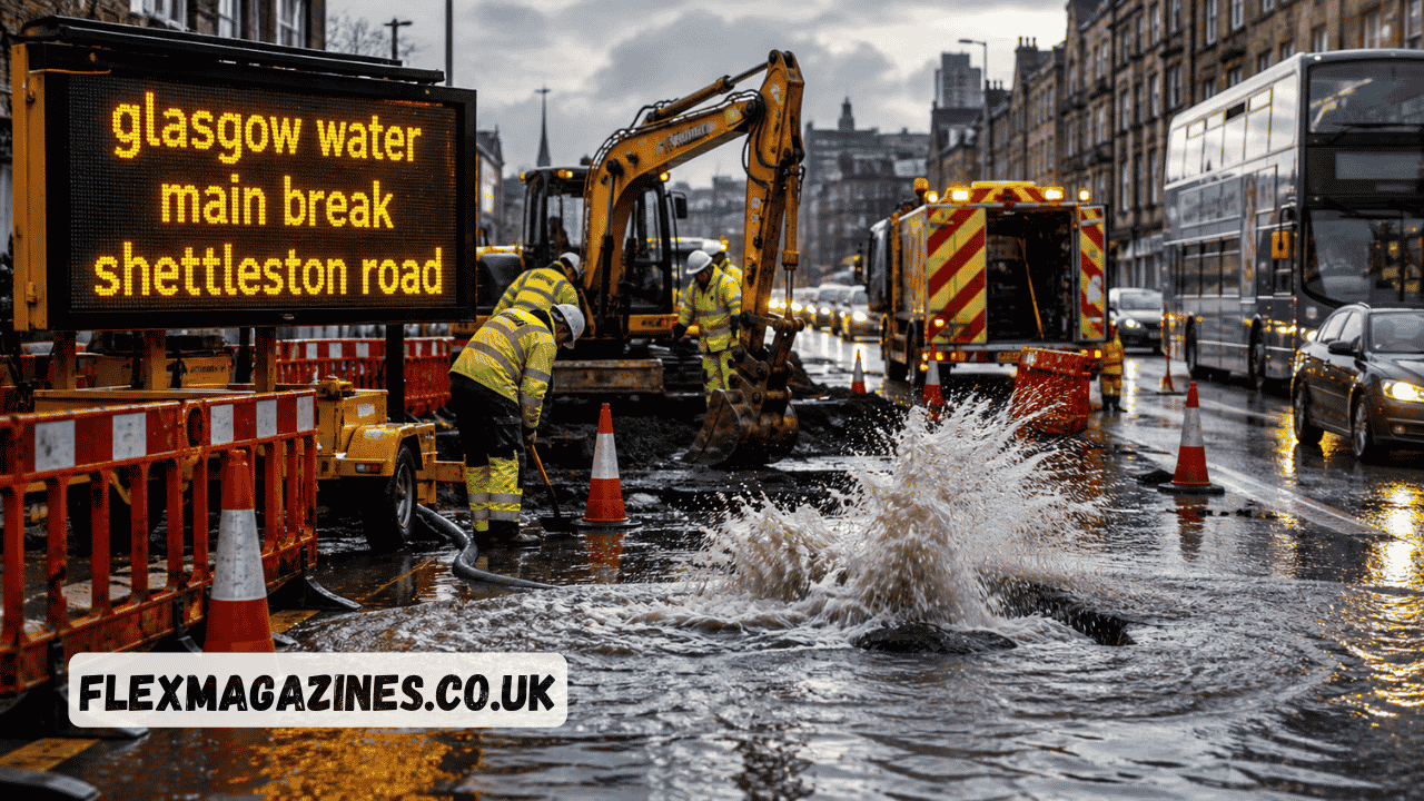 glasgow water main break shettleston road